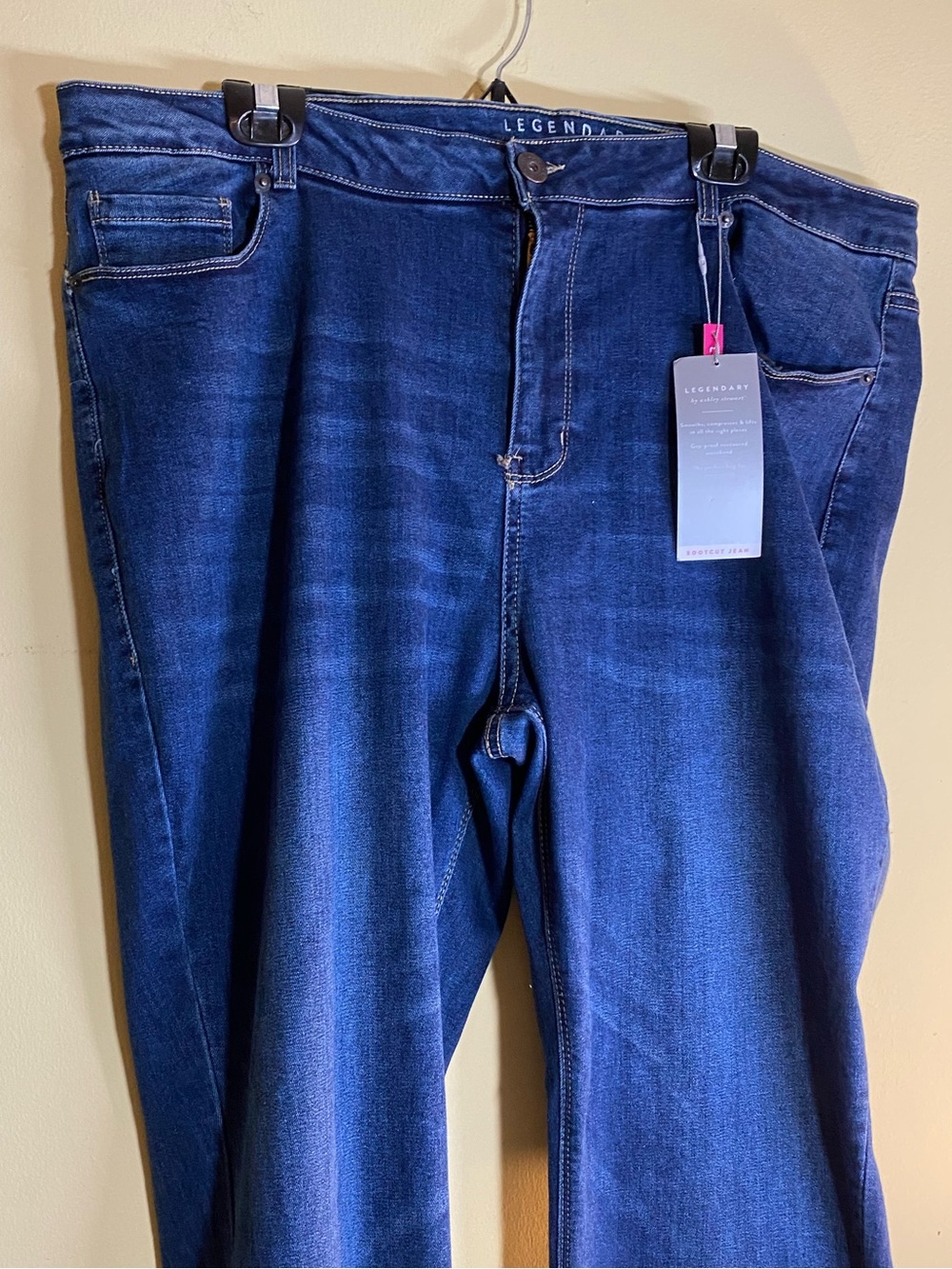 Ashley Stewart Straight Leg Dark Blue Jeans